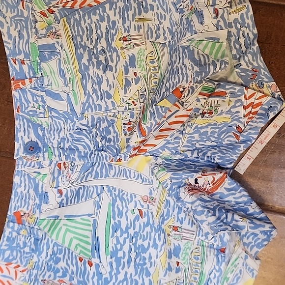 Lilly Pulitzer Callahan Classic Straight Fit Low Rise Short Get Nauti Print - Picture 8 of 13